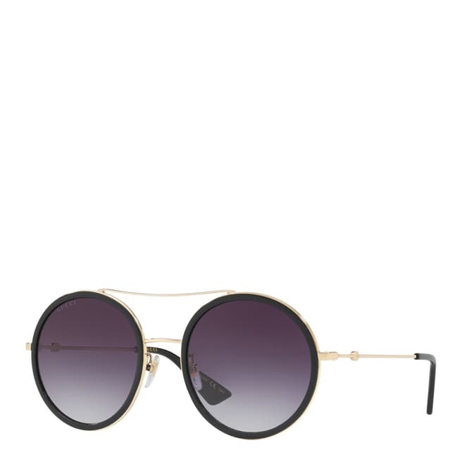 Gucci Women's Black/Purple Gucci Sunglasses 56mm