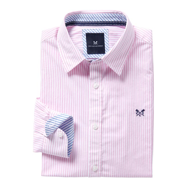 Crew Clothing Classic Pink Stripe Shirt