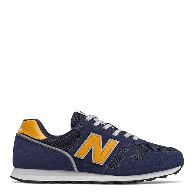 New Balance Navy/Yellow 373 Sneaker