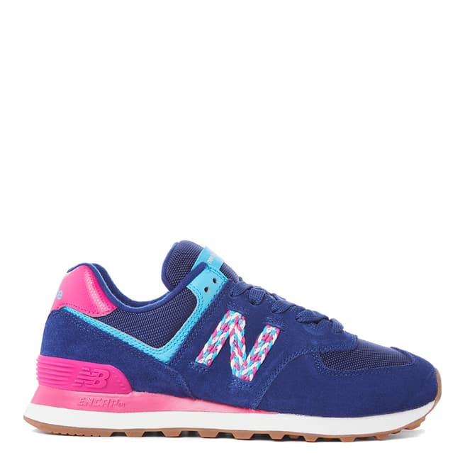 New Balance Blue/Pink 574 Sneaker