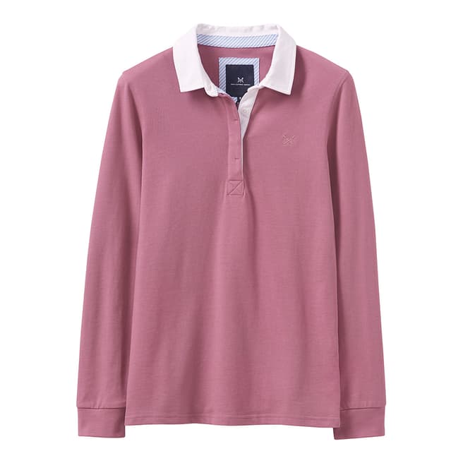Crew Clothing Pink Classic Rugby Top