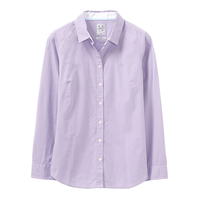 Crew Clothing Lilac/White Mini Grid Check Shirt