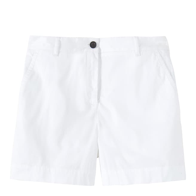 Crew Clothing White Pembroke Pocket Cotton Shorts
