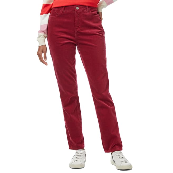 Crew Clothing Red Slim Fit Cord trousers
