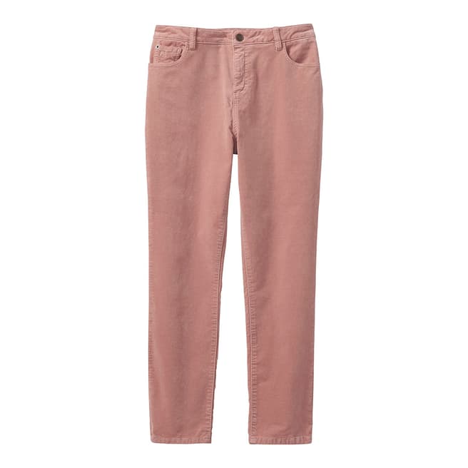 Crew Clothing Pink Velvet Trousers