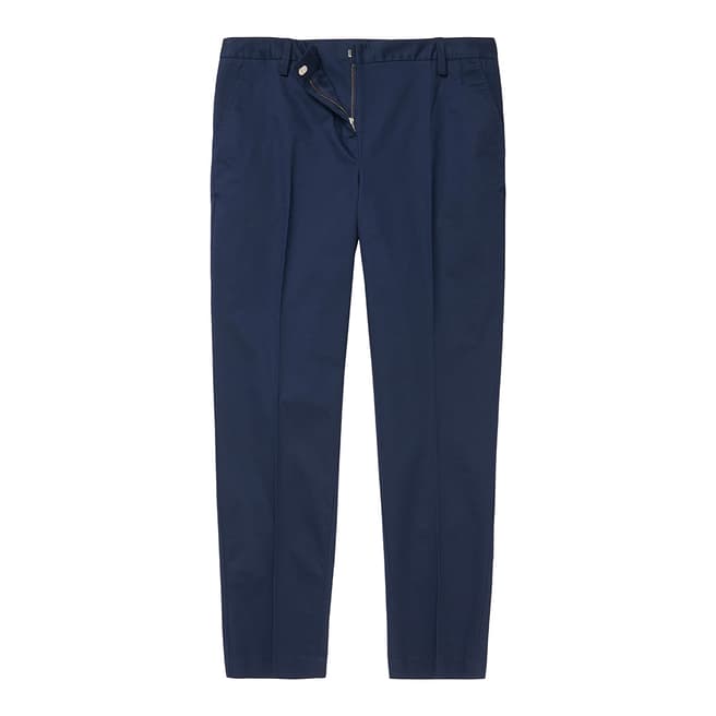 Crew Clothing Navy Ankle Grazer Trousers