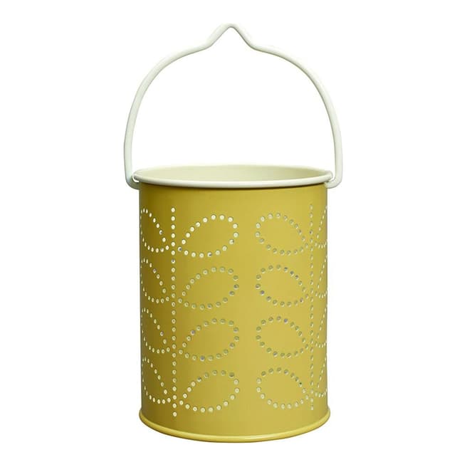 Orla Kiely Yellow Linear Stem Tealight Lantern