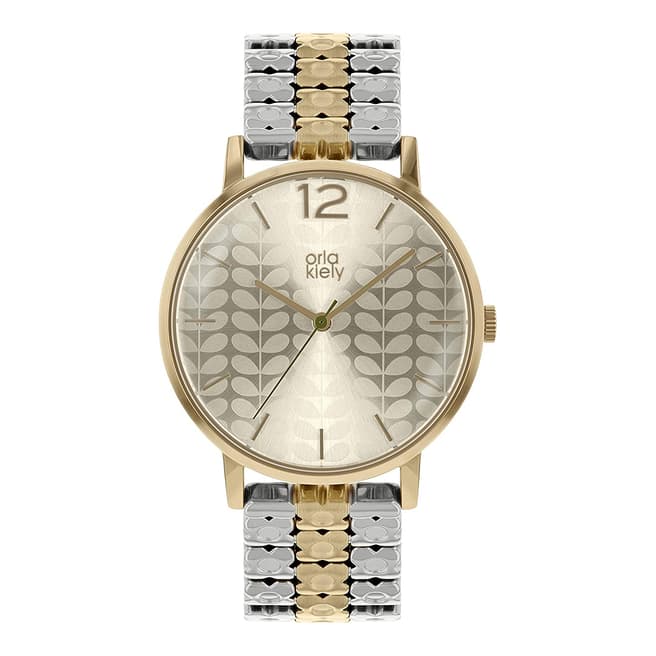Orla Kiely Silver & Gold Bracelet Watch