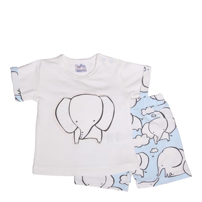 Luggi Baby Boy's Elephant Top & Short Set