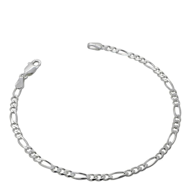 Stephen Oliver Silver Plated Chain Figaro Link Bracelet