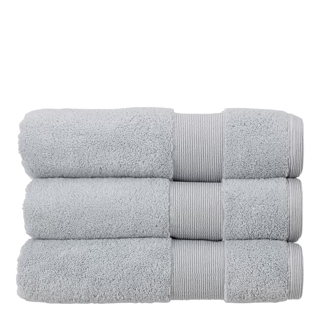 Kingsley Carnival Pair of Bath Towels, Silver