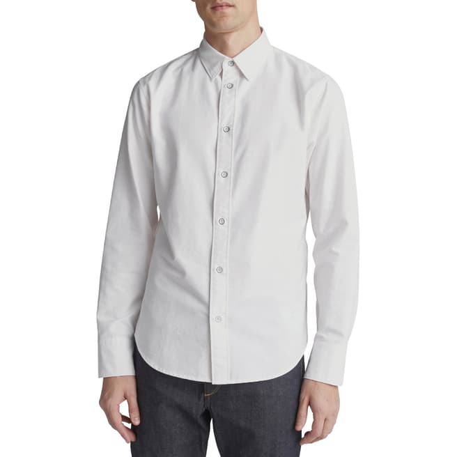 Rag & Bone Off White Oxford Cotton Shirt