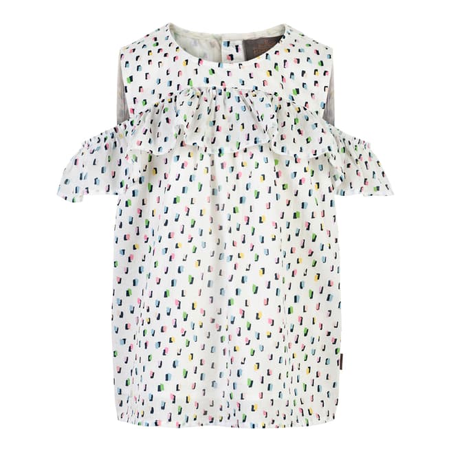 Creamie Girl's Pink Icing Multicolour Blouse 
