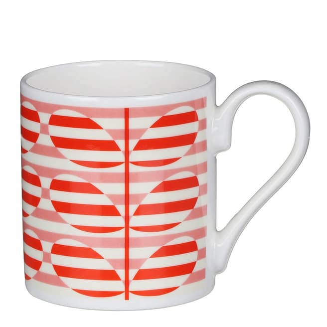 Orla Kiely Set of 2 Orange Stripe Stems Mugs