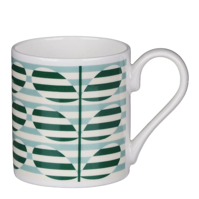 Orla Kiely Set of 2 Green Stripe Stems Mugs