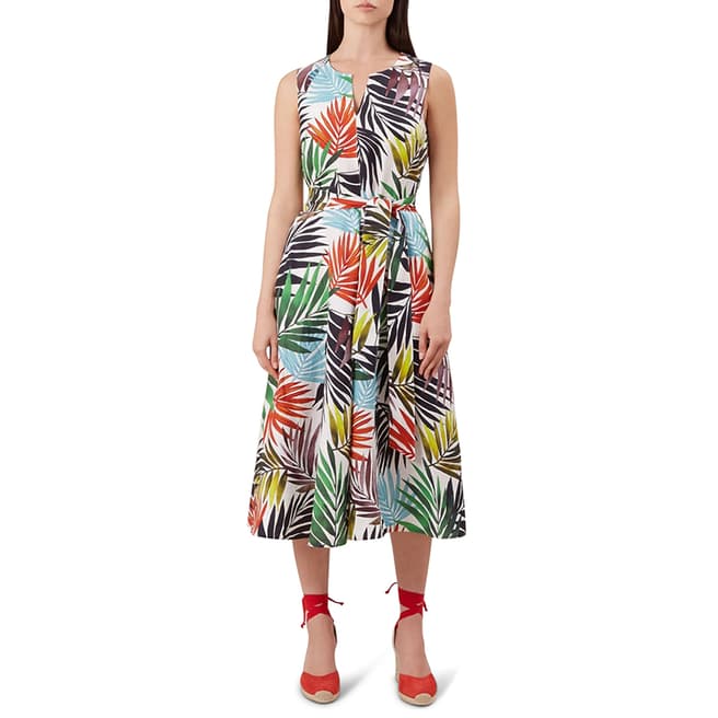 Hobbs London Multi Print Amalfi Linen Dress