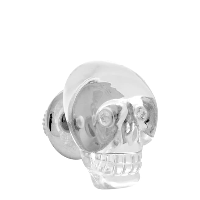 Tateossian Silver Skull Pin