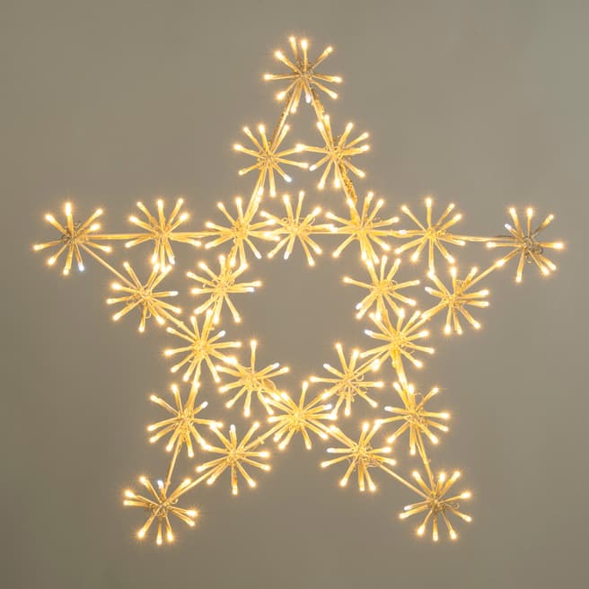 Festive Warm White LED Star Light 60cm