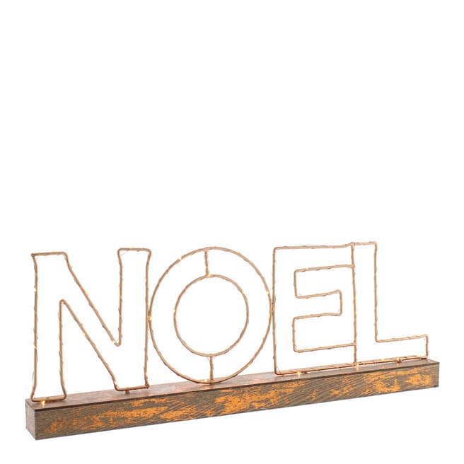 Festive Copper Noel Sign 58cm