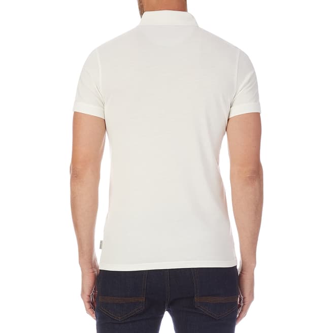 Ted Baker White Charway Solid Jersey Polo Shirt