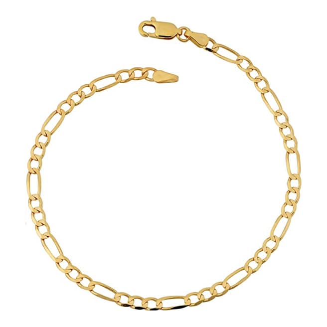 Stephen Oliver 18K Gold Plated Chain Figaro Link Bracelet