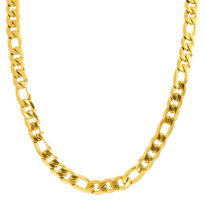 Stephen Oliver 18K Gold Plated Figaro Chain Necklace