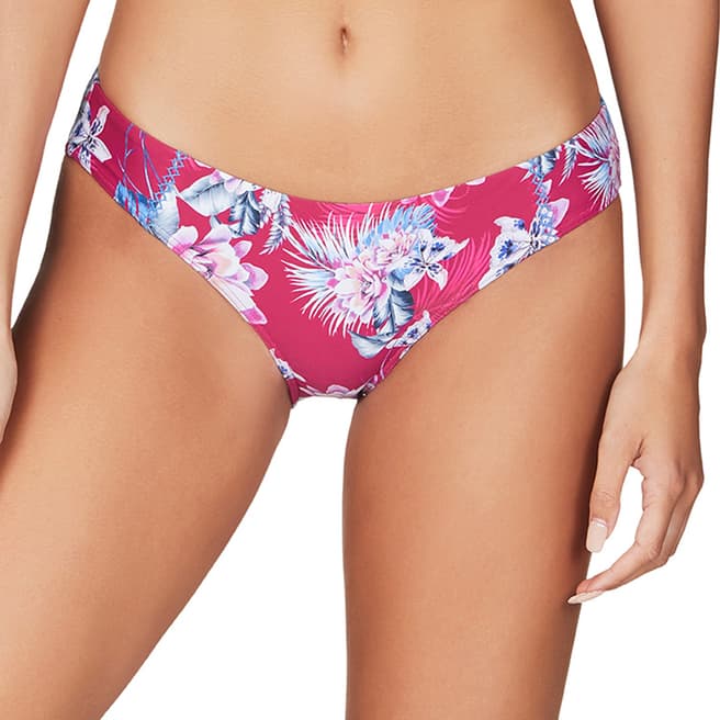 Sea Level Rose Bahama's Bikini Pant With Embroidery Detail