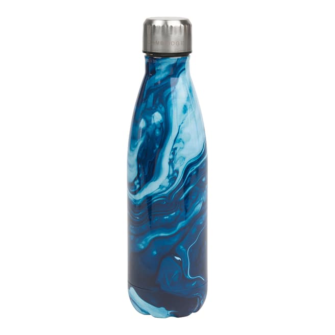 Cambridge Blue Marble Stainless Steel Flask, 500ml