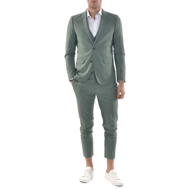 Gianni Feraud Grey Skinny Fit 3 Piece Suit