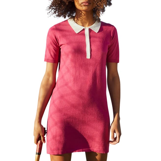 Rodier Pink Mini Short Sleeve Dress