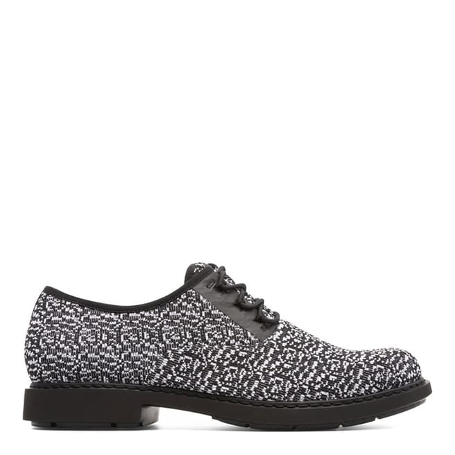 Camper Black Multicolour Knitted Fabric Neuman Formal Shoe