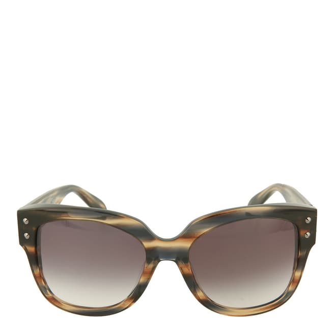Alexander McQueen Women's Tortoise Grey Alexander McQueen Sunglasses 58mm
