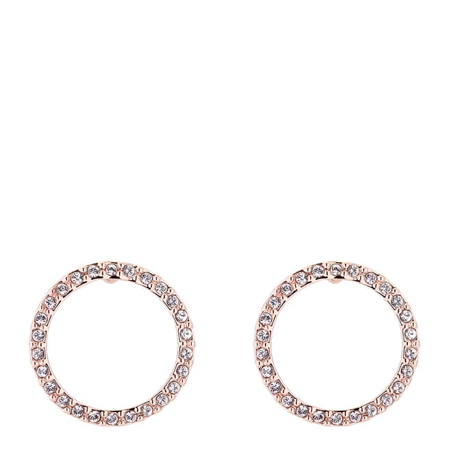 Ted Baker Rose Gold Leeiza Luunar Circle Earrings