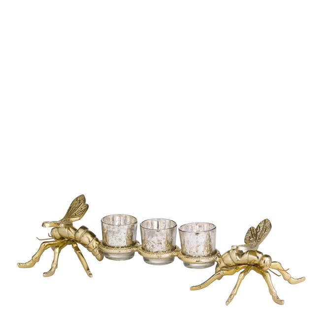 Hill Interiors Brass Large Dragonfly Tealight Holders