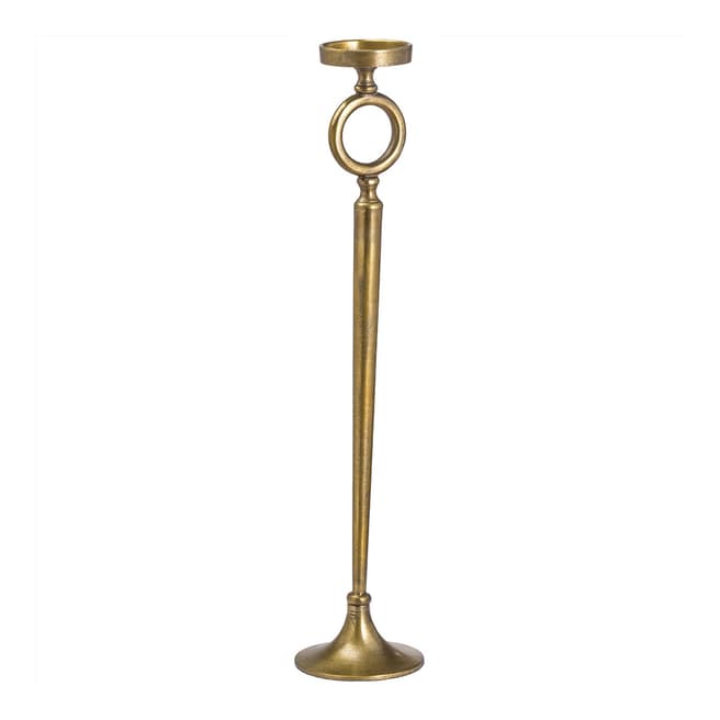 Hill Interiors Antique Brass Large Candle Stand