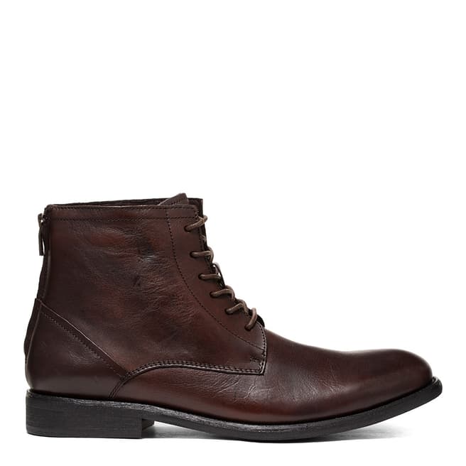 Kenneth Cole Brown Chester Lace Up Ankle Boot