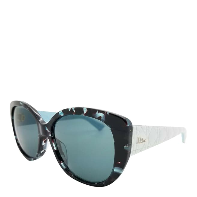 Dior Women's Black/Blue Dior Sunglasses 55mm