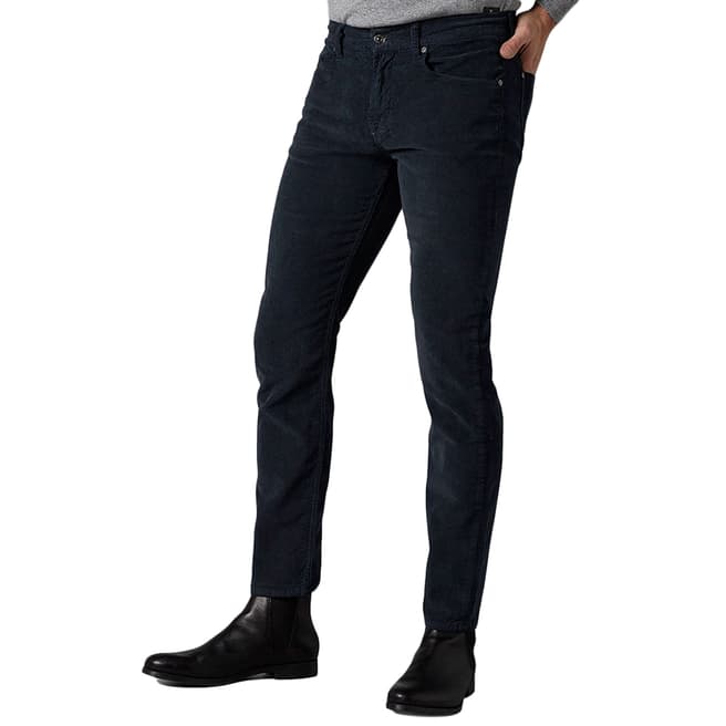 7 For All Mankind Navy Slimmy Tapered Trousers