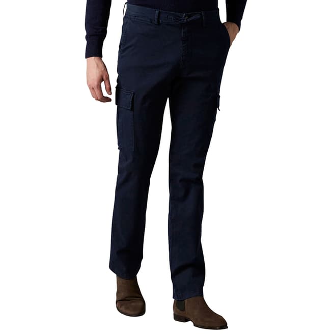 7 For All Mankind Navy Twill Slimmy Cargo Chinos
