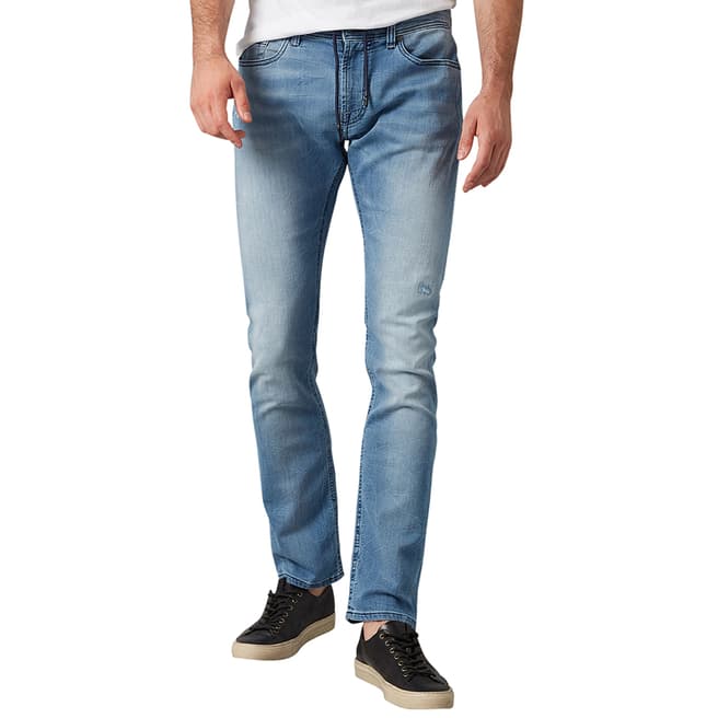 7 For All Mankind Blue Ronnie J Luxe Jogger Jeans