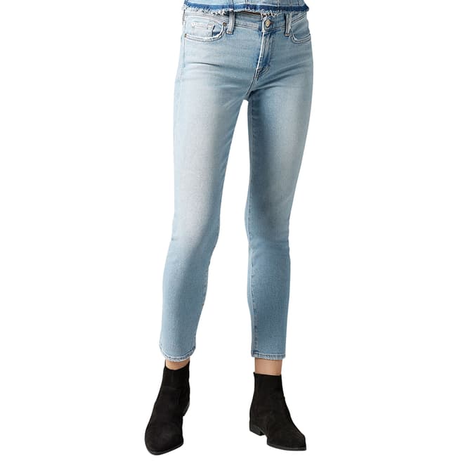 7 For All Mankind Light Blue Pyper Luxe Stretch Jeans