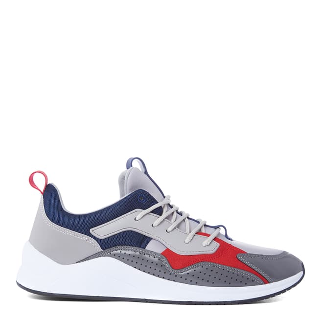 Cortica Grey, Navy & Red Poise 419 Sneakers