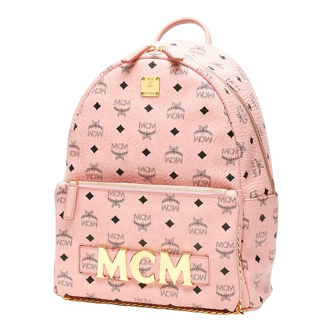 MCM Soft Pink Leather MCM Backpack