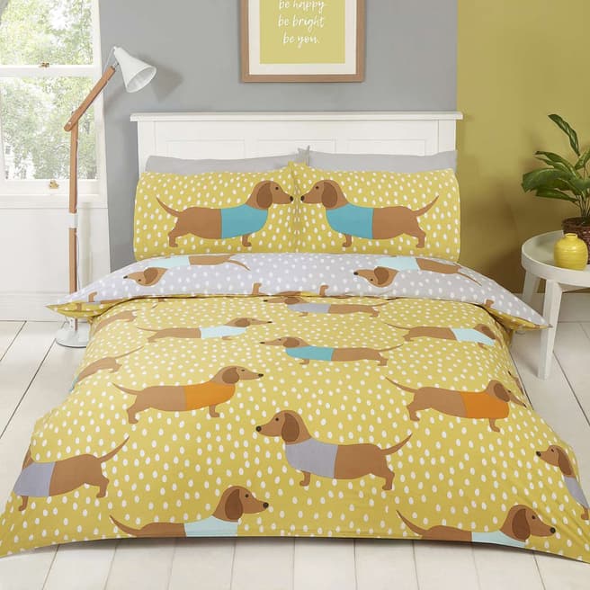 Rapport Dolly Dachshund Double Duvet Cover Set