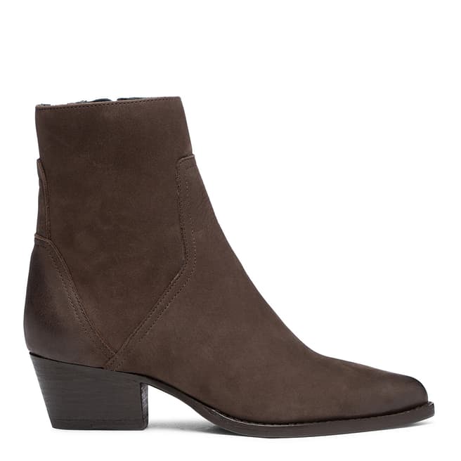 H by Hudson Brown Beryl Leather Ankle Boots