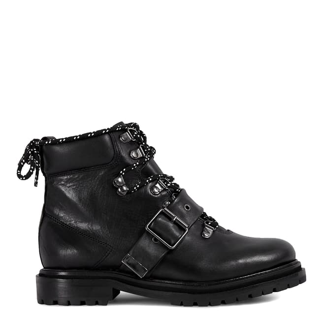 H by Hudson Black Piper Hiker Boots