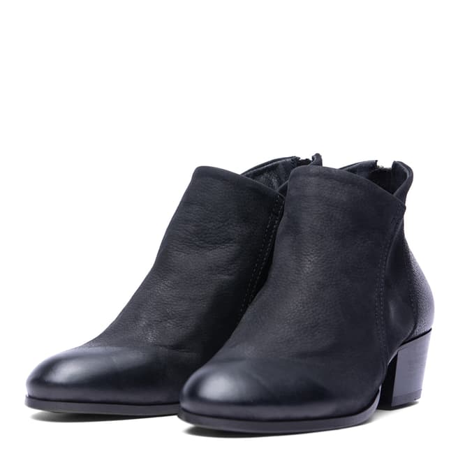 H by Hudson Black Apisi Ankle Boots