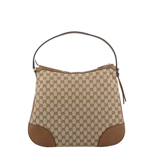 Gucci Brown/Beige Bree Shoulder Bag 