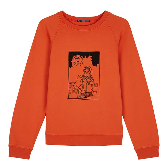 ALEXA CHUNG Orange Classic Strength Sweatshirt