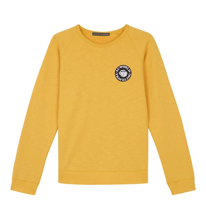ALEXA CHUNG Yellow Cotton Tracksuit Sweatshirt